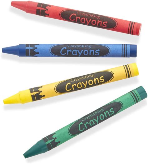 Buy CrayonKing 3,000 Bulk Crayons 3,000 Individual Crayons in 4 Colors: Red, Blue, Yellow, Green ...