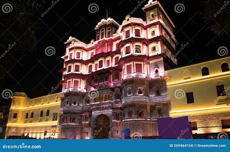 Indore City Rajwada Palace in Night Lights Stock Photo - Image of ...