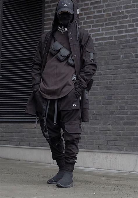 Techwear | Black Tactical Pants | Abiti steampunk, Abbigliamento ...