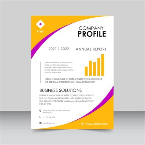 Premium Vector | Company profile brochure template