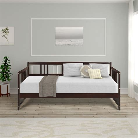 Veryke Modern Solid Wood Daybed, Multifunctional Day Bed Frame - Twin ...