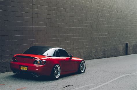 Dropped Red Honda S2000 is a Stylish Thing with Custom Parts — CARiD ...