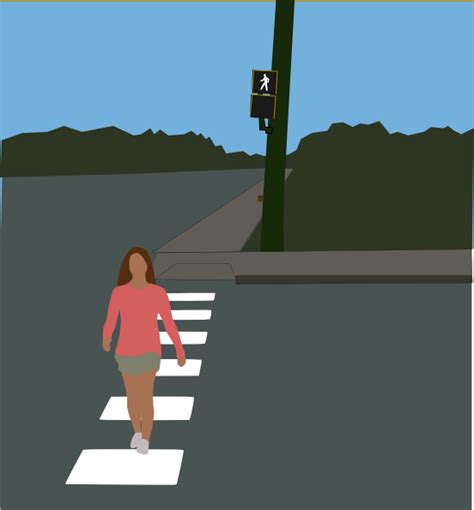 crosswalk sign clip art - Clip Art Library