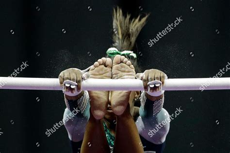 Simone Biles Competes On Uneven Bars Editorial Stock Photo - Stock ...