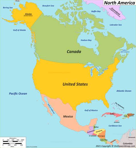 North America Map | Countries of North America | Maps of North America
