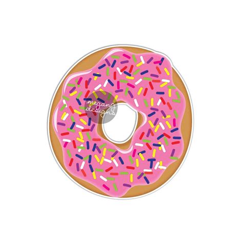 Donut Sticker Cute Car Decal Laptop Decal Donut Bumper Sticker