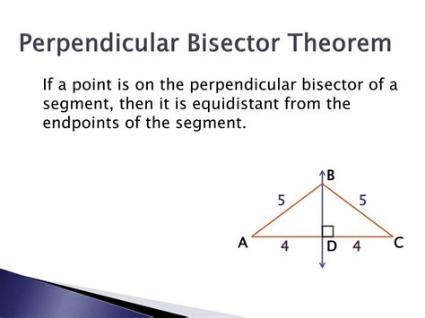 PPT - Properties of Perpendicular Bisector & Circumcenter Properties of Angle Bisectors ...