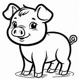 Pig coloring pages  Coloring Pages Gem Farm Animal sketch template