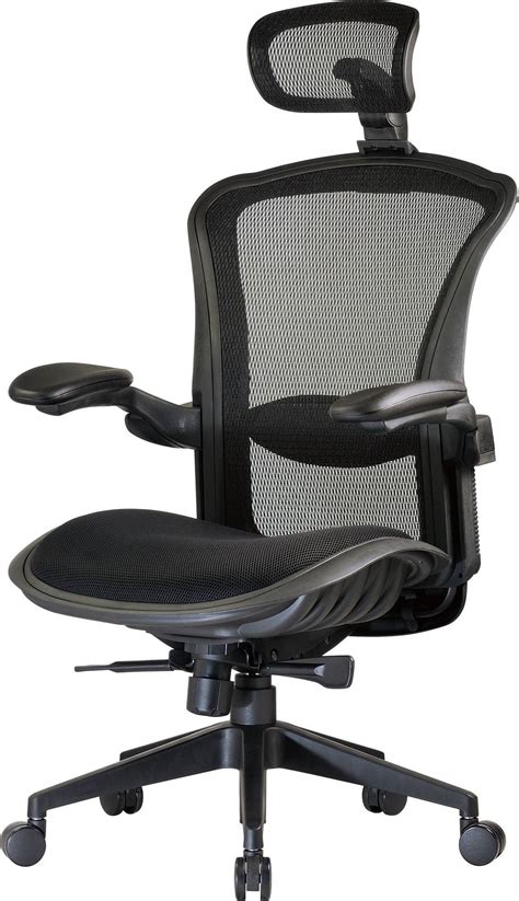 Ergonomic Computer Chair with Mesh Back Contoured Foam Seat and Headrest