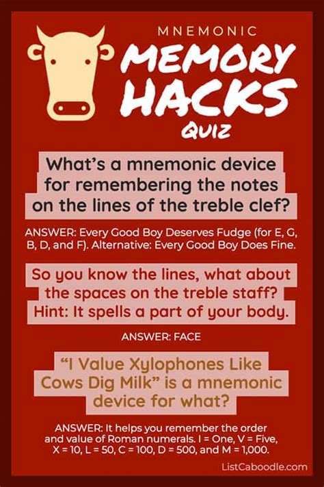 Mnemonic Device: Definition, Examples, Quiz (FREE Printable)