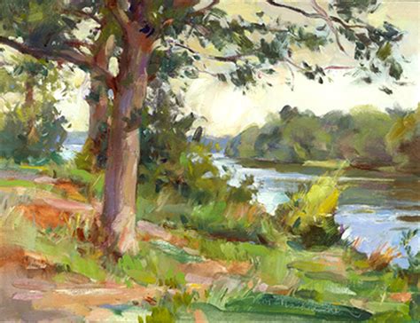 Through River Trees | Tom Nachreiner - American Impressionist