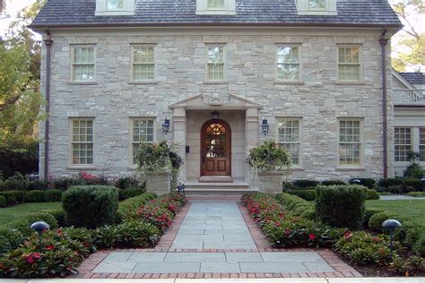 Georgian Home Exterior Landscape → https://wp.me/p8owWu-6l8 - Colonial ...