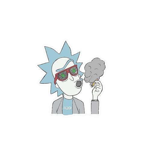 Rick and Morty / Weed Marijuana Stick / Decals Weather and - Etsy