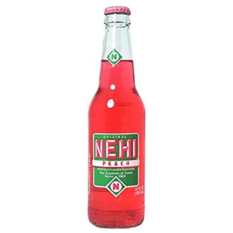 Nehi Peach Soda 12 Oz Bottle | Blue Dog Beverages