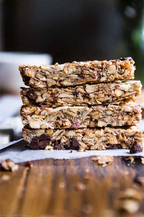 Healthy Sugar Free Keto Low Carb Granola Bars | Food Faith Fitness