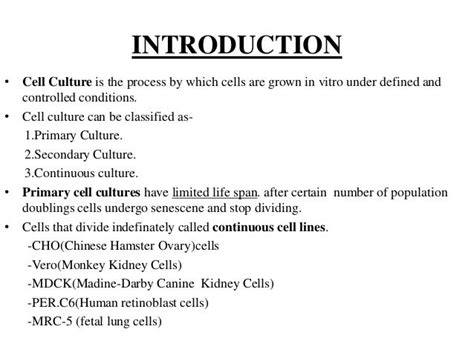 Applications of cell culture