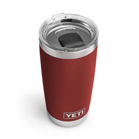 YETI 20 oz. DuraCoat Rambler Tumbler in Brick Red with Magslider™ Lid