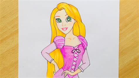 How To Draw Rapunzel From Tangled Full Body