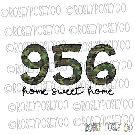 Texas TX 956 Area Code Home Sweet Home Sublimation - Etsy