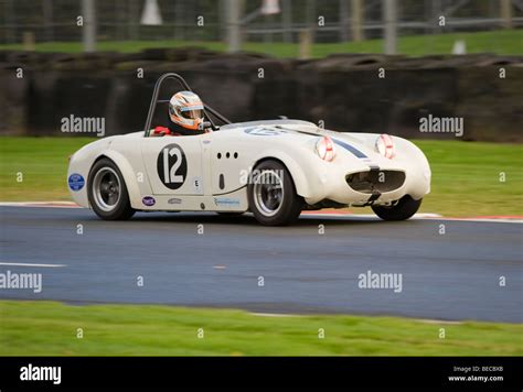 Austin Healey Sprite Sports Car Racing at Oulton Park Motor Race ...