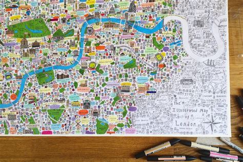 Colouring Map of London | House of Cally | Create Your Own Work of Art