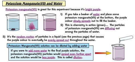 Illustrate an experiment how diffusion in liquid can be demonstrated ...