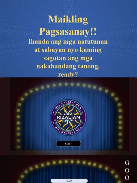 Who Wants To Be A Millionaire - Moneyboard PPTVBA | PDF | Philippines | Spanish Language Literature