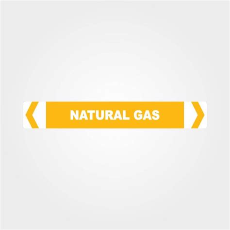 Natural Gas Pipe Marker - Gas Pipe Labels - HAZARD SIGNS NZ