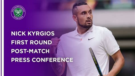 Nick Kyrgios First Round Press Conference | Wimbledon 2021 - Win Big Sports