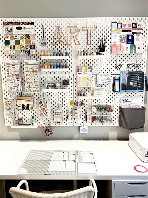 Craft Room Ikea Pegboard - like love do