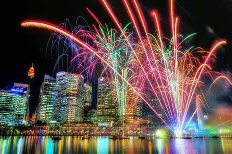 Darling Harbour Fireworks Photograph by Paradigm Blue