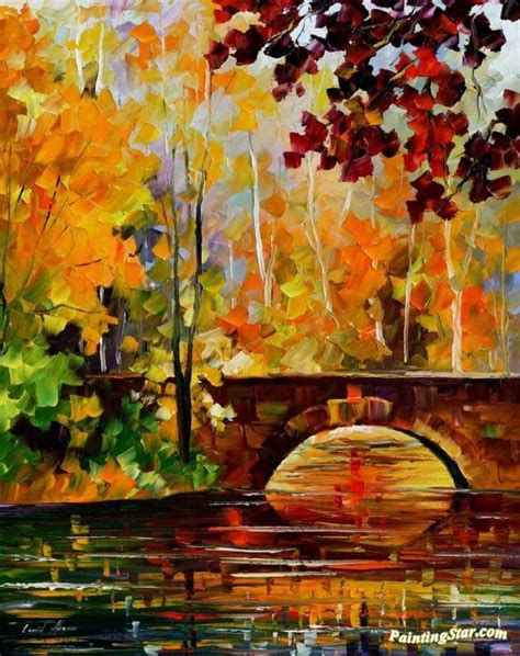 The Link To Autumn Artwork By Leonid Afremov Oil Painting & Art Prints ...