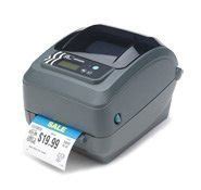 Zebra GX430t Direct Thermal/Thermal Transfer Printer - Monochrome - Desktop - Label Print GX43 ...