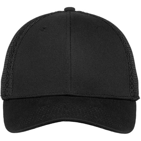 New Era 9FORTY Black Snapback Contrast Front Mesh Cap