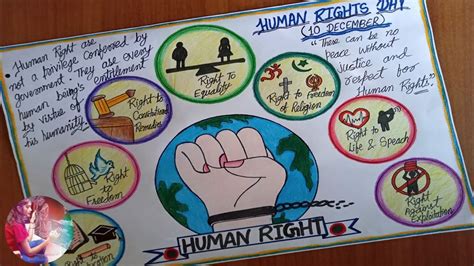 Human Rights Day Drawing 2022/Very Easy Human Rights Poster Drawing ...