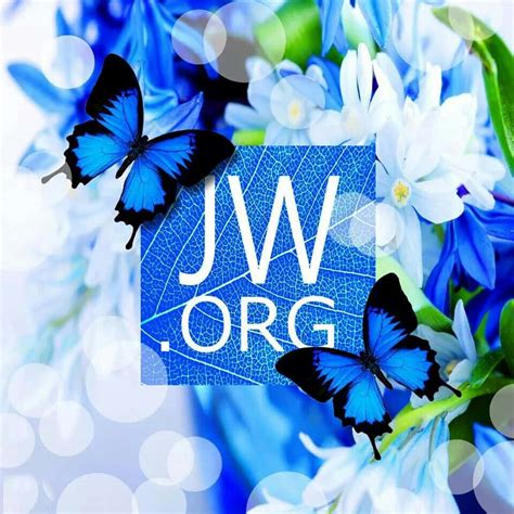 Download JWorg On Blue Square Leaf Wallpaper | Wallpapers.com