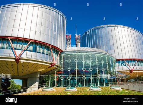 Building of the European Court of Human Rights in Strasbourg (France ...