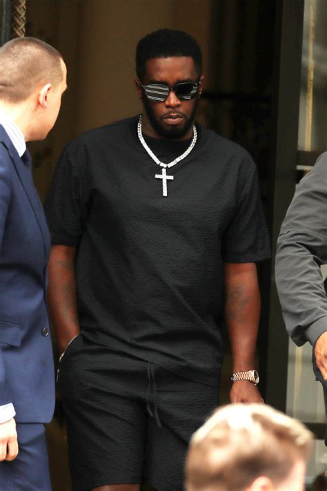 Diddy Goes Monochromatic With Yung Miami in Pink & Shorts in London – Footwear News