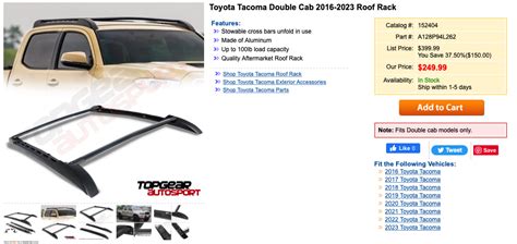 Tacoma-style Roof Rack | Hyundai Santa Cruz Forum