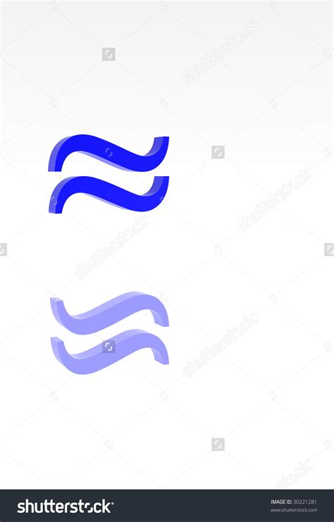 3d Illustration Of Almost Equal To Sign - 30221281 : Shutterstock