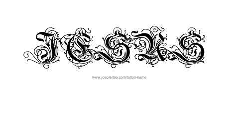 Jesus Name Tattoo Designs