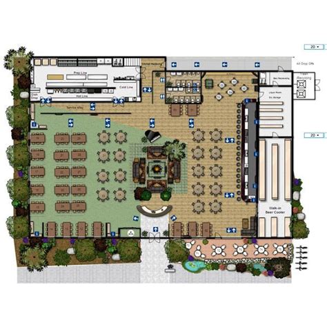 Sample Restaurant Floor Plans to Keep Hungry Customers Satisfied | Restaurant plan, Restaurant ...