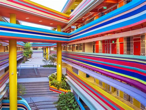 This crazy Singapore school looks like it's made from rainbow lollipops