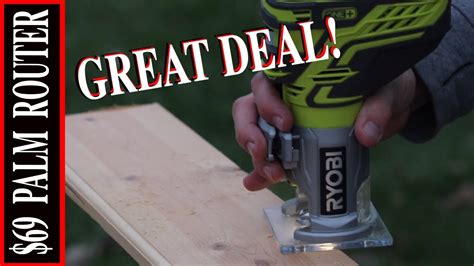 RYOBI 18V PALM ROUTER P601 REVIEW // ROUTER WOODWORKING PROJECT IDEAS - YouTube