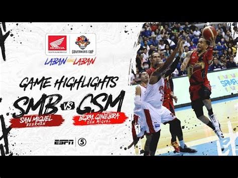 Highlights: San Miguel vs Ginebra | PBA Governors’ Cup 2019 - 13 ...