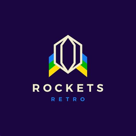 Premium Vector | Retro rocket logo vector icon illustration