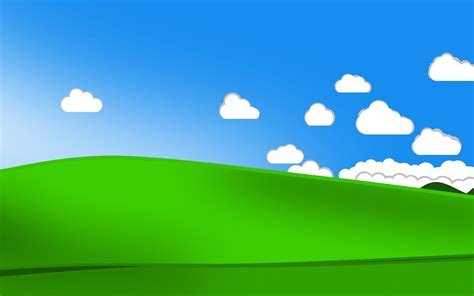 Valley, 1080P, clouds, Windows XP, Bliss, minimalism HD Wallpaper