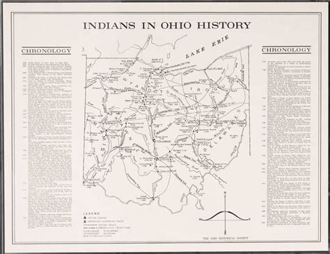 Indians in Ohio history map Wellsville Ohio, Ohio Map, Chronology, Lake ...