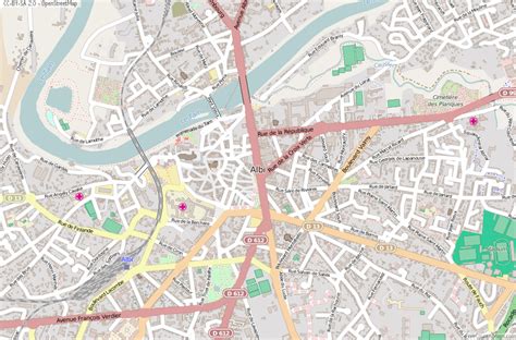 Albi Map France Latitude & Longitude: Free Maps