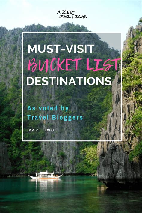 Amazing Bucket List Destinations – Part Two | Travel blogger, Bucket list destinations, Travel